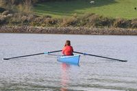 Imagine promenading in this beautiful blue TurboSkiff